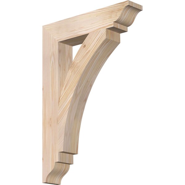 Ekena Millwork Thorton Traditional Smooth Bracket, Douglas Fir, 3 1/2"W x 18"D x 26"H BKT04X18X26THR01SDF - main